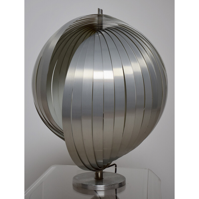 Vintage table lamp "Lune" by Henri Mathieu, France 1970