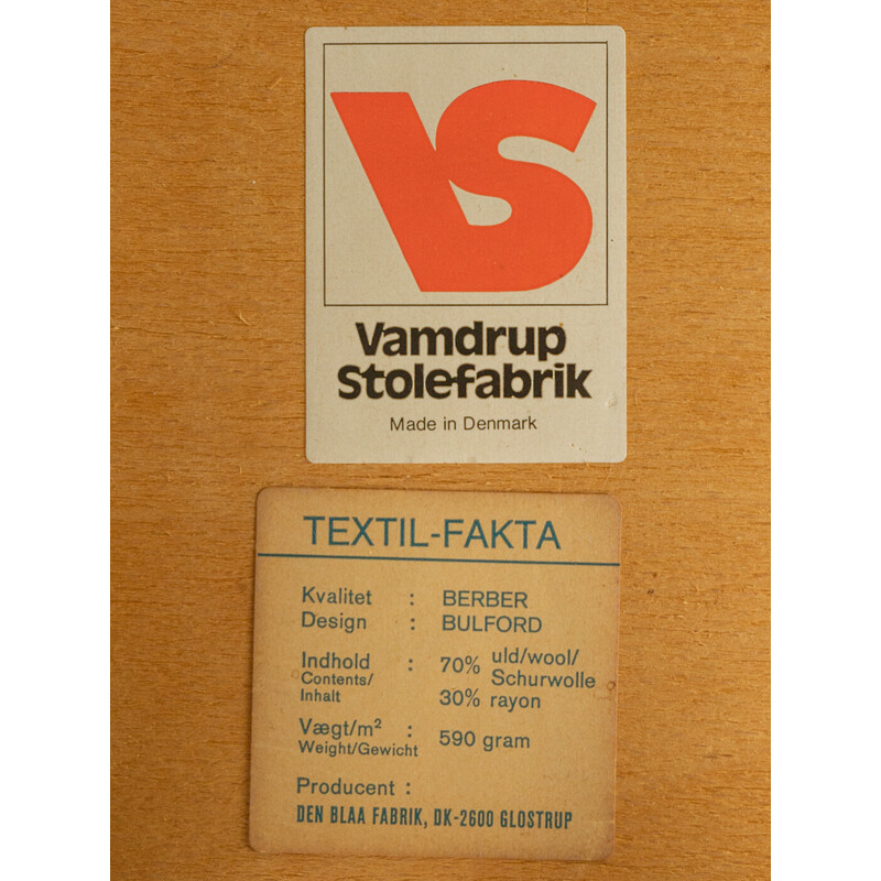 Satz von 6 vintage Esszimmerstühlen von Vamdrup Stolefabrik, Dänemark 1960s