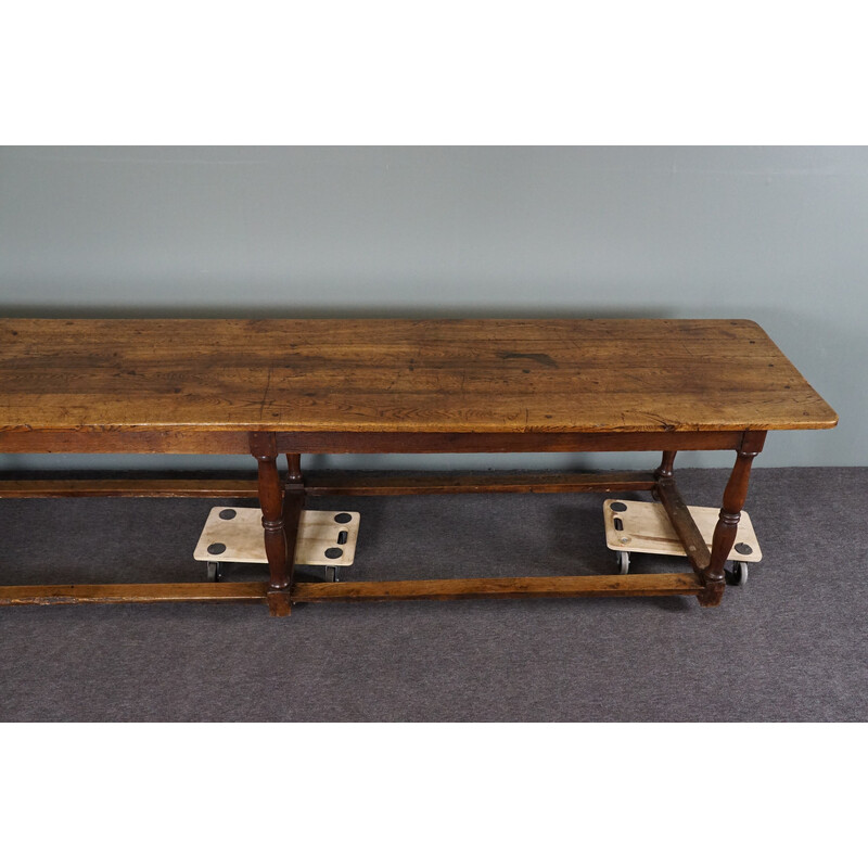 Mid century English oakwood dining table