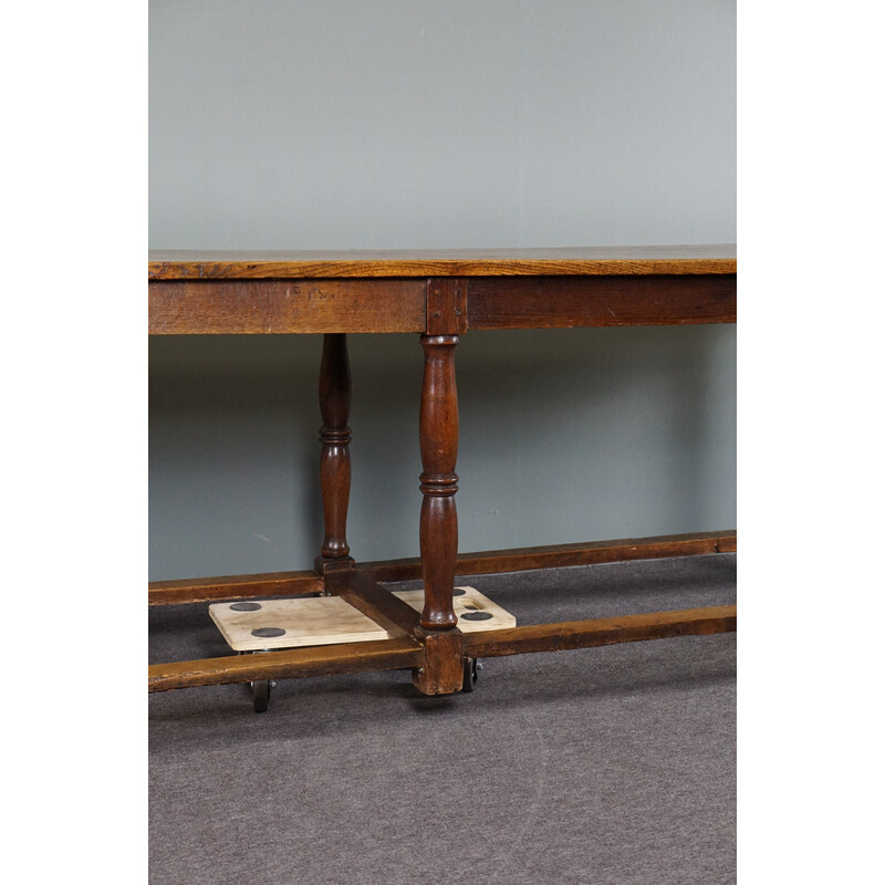 Table vintage anglaise en bois de chêne