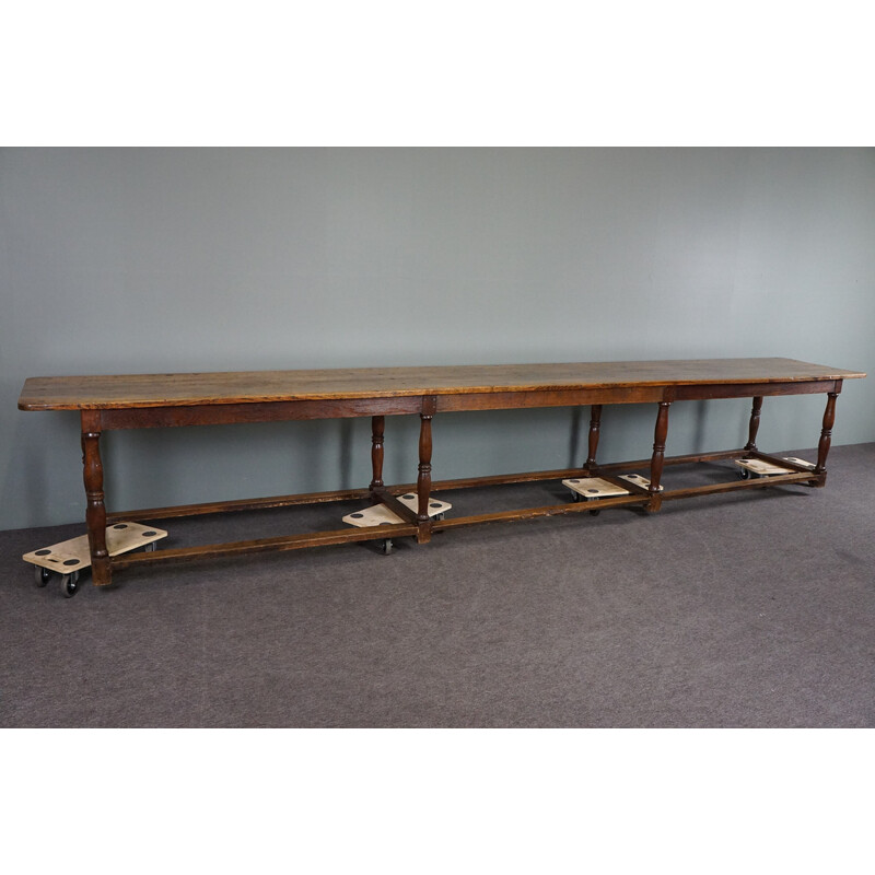 Mid century English oakwood dining table