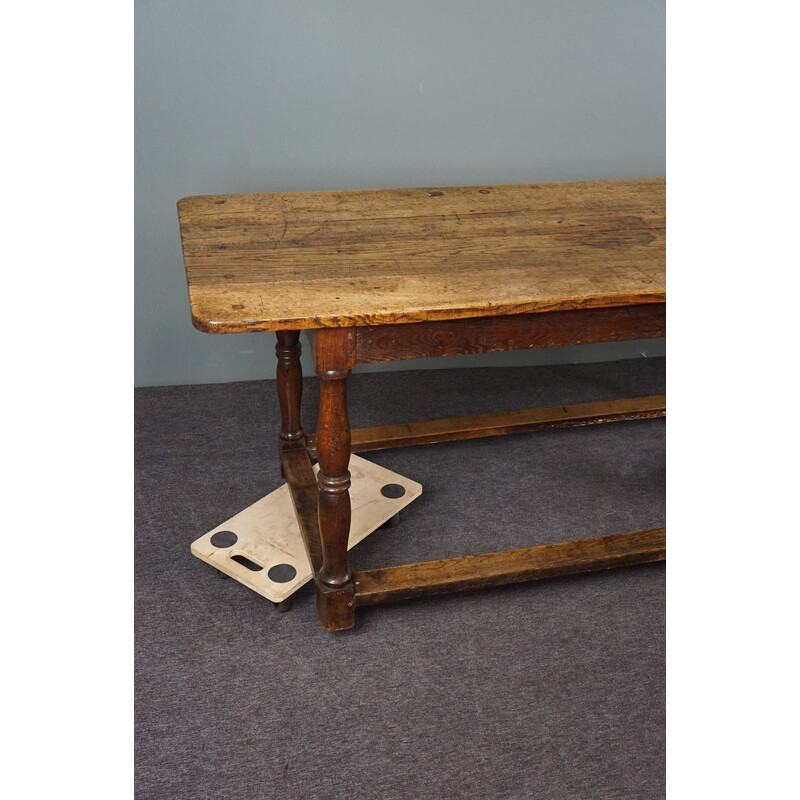 Table vintage anglaise en bois de chêne