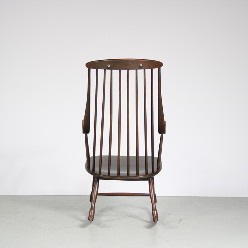 Vintage rocking chair by Lena Larsen for Nesto, Sweden 1960s