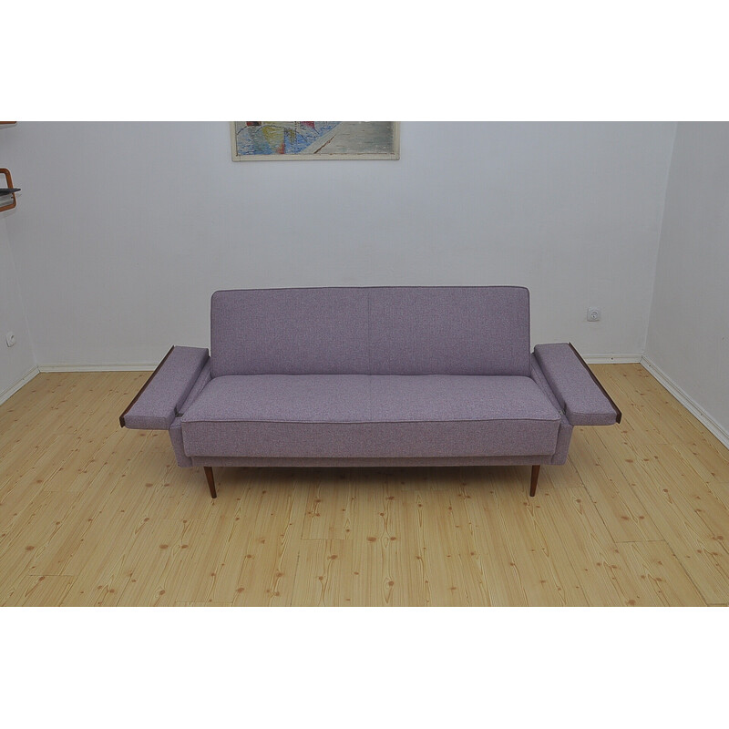 Mid-century wool folding sofa, 1960s