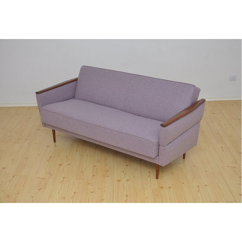 Mid-century wool folding sofa, 1960s