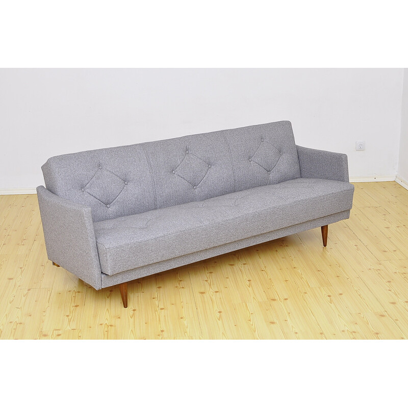 Klappbares 3-Sitzer-Sofa aus der Mitte des Jahrhunderts, 1960er Jahre