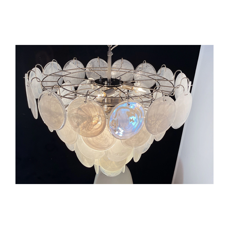 Lámpara vintage de cristal de Murano de Vistosi