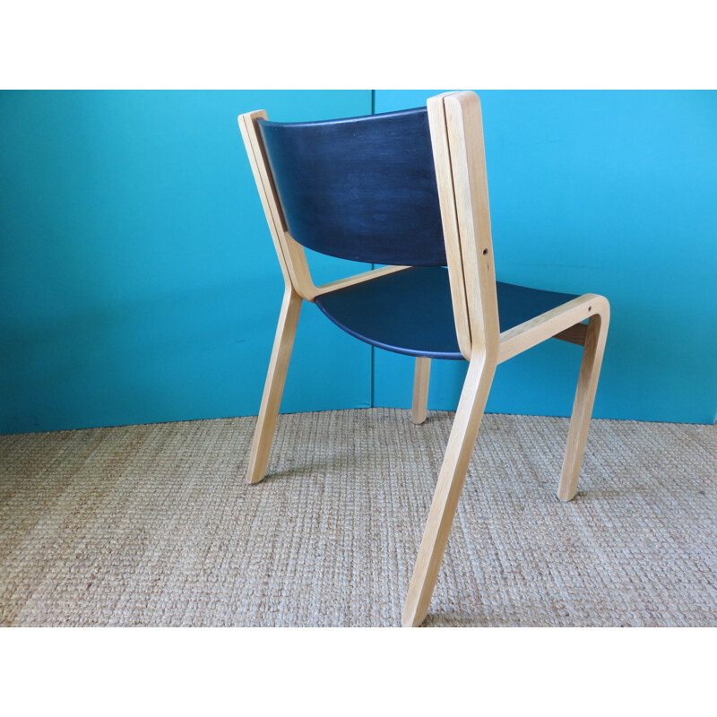 Set of 4 solid oak chairs by Thygesen and Sorensen - 1960s