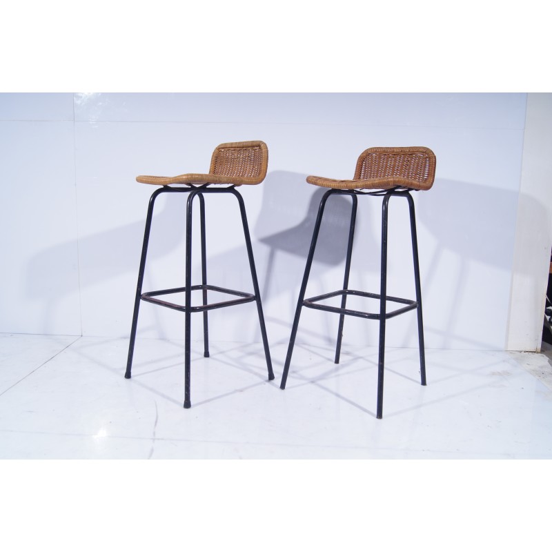 Pair of vintage Dirk Van Sliedregt stools