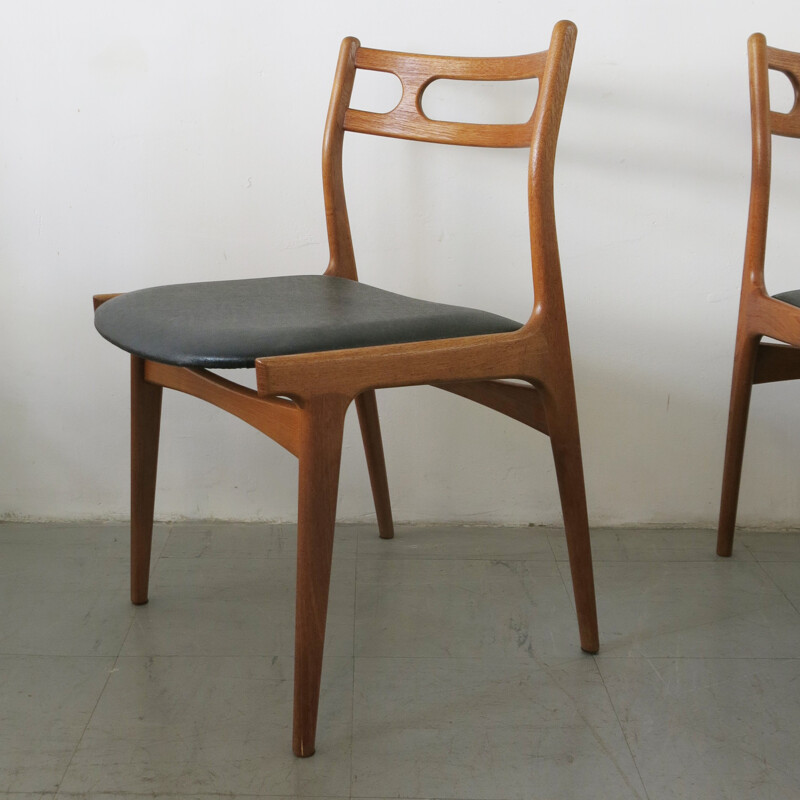 Set of 3 chairs by Johannes Andersen - 1960s