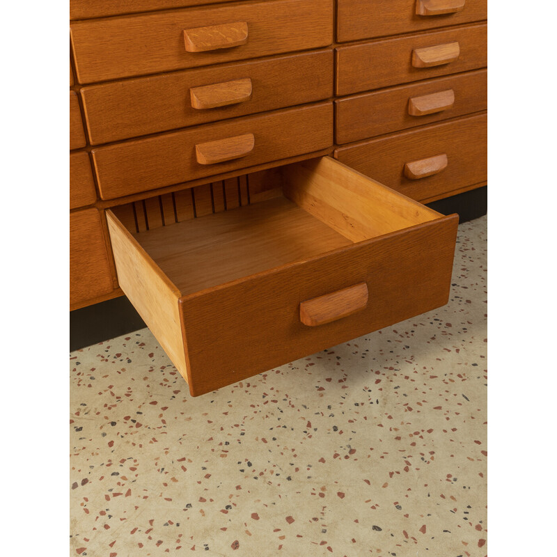 Vintage shop counter in oakwood veneer, Germany 1950s