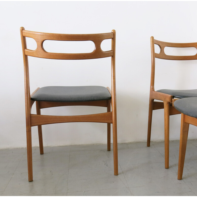 Série de 3 chaises de Johannes Andersen - 1960