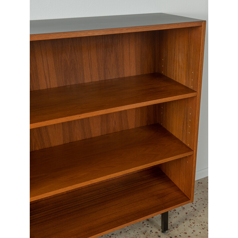 Credenza vintage impiallacciata in teak con due ante di DeWe, Germania 1960