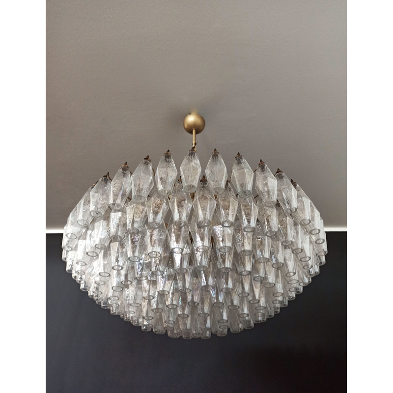 Lampadario italiano vintage in vetro di Murano