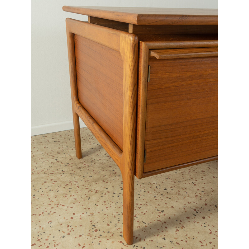 Vintage teak veneer desk by Arne Vodder for G.V. Møbler, Denmark 1960s