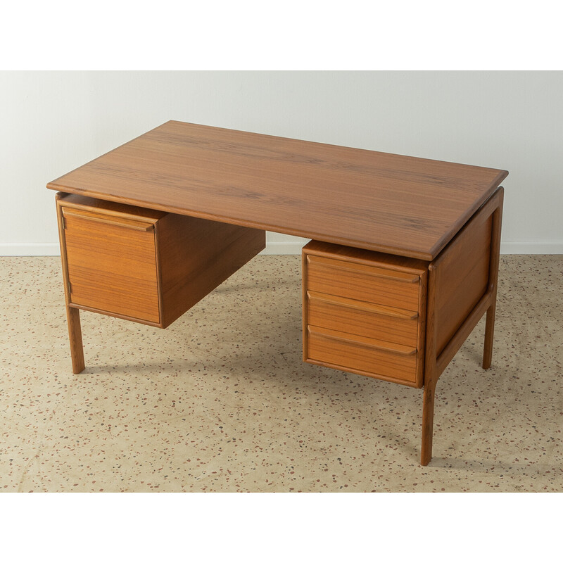 Vintage teak veneer desk by Arne Vodder for G.V. Møbler, Denmark 1960s