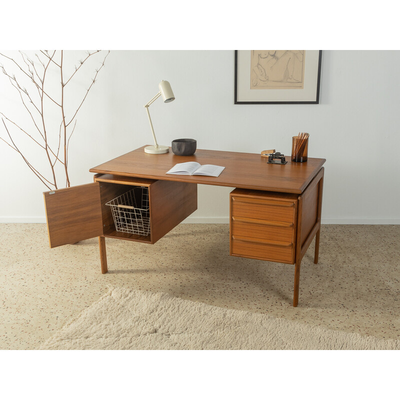 Vintage teak veneer desk by Arne Vodder for G.V. Møbler, Denmark 1960s