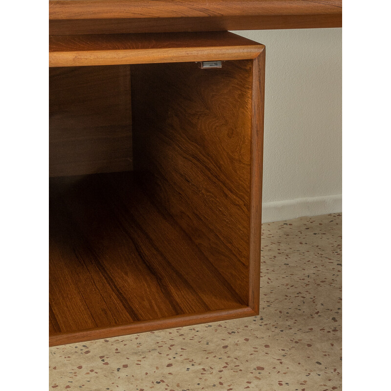 Vintage teak veneer desk by Arne Vodder for G.V. Møbler, Denmark 1960s