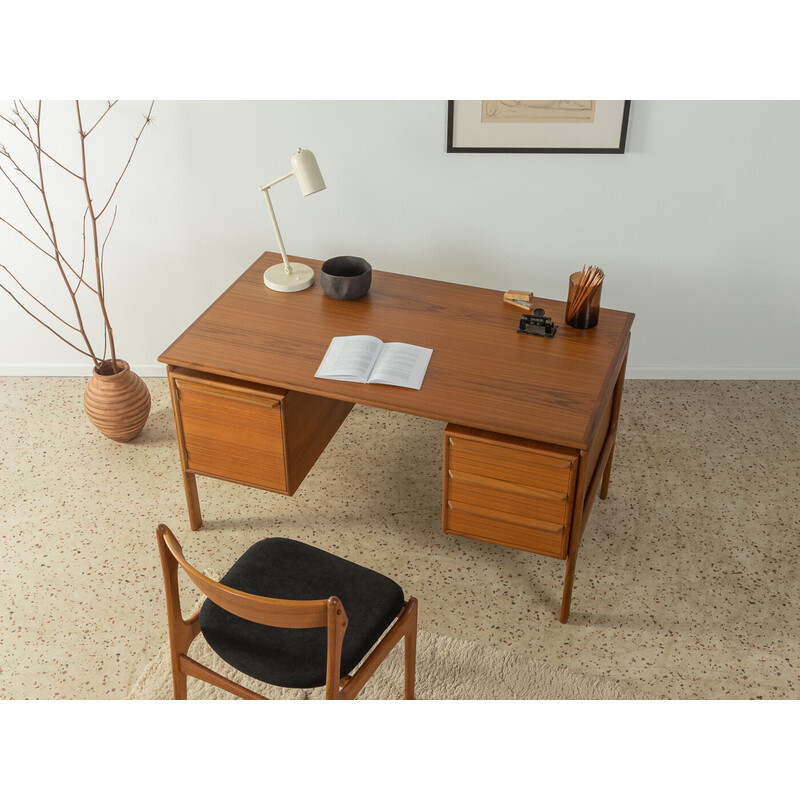 Vintage teak veneer desk by Arne Vodder for G.V. Møbler, Denmark 1960s