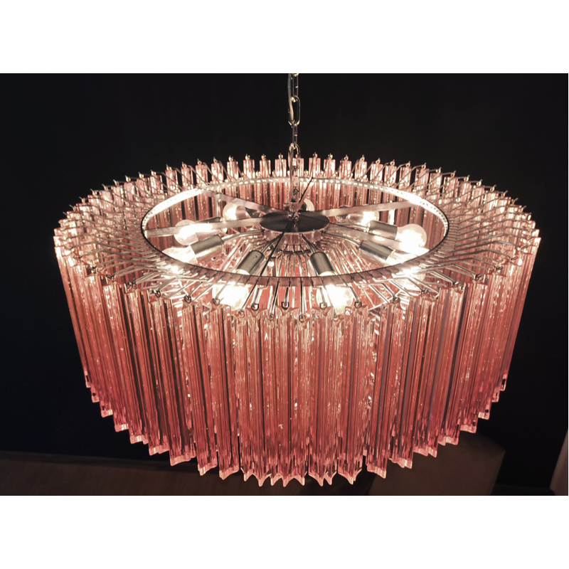 Vintage Murano glass chandelier by Triedri