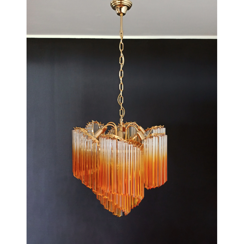 Lustre vintage en verre de Murano