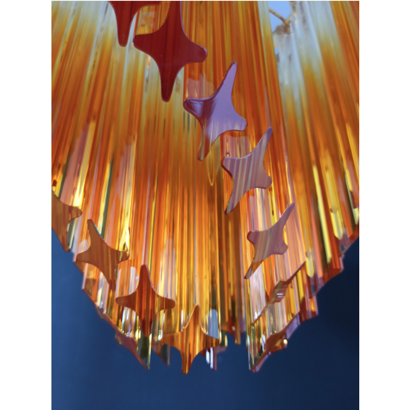 Lámpara vintage de cristal de Murano