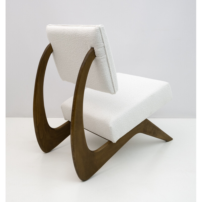 Paire de fauteuils vintage en noyer par Adrian Pearsall pour Craft Associates