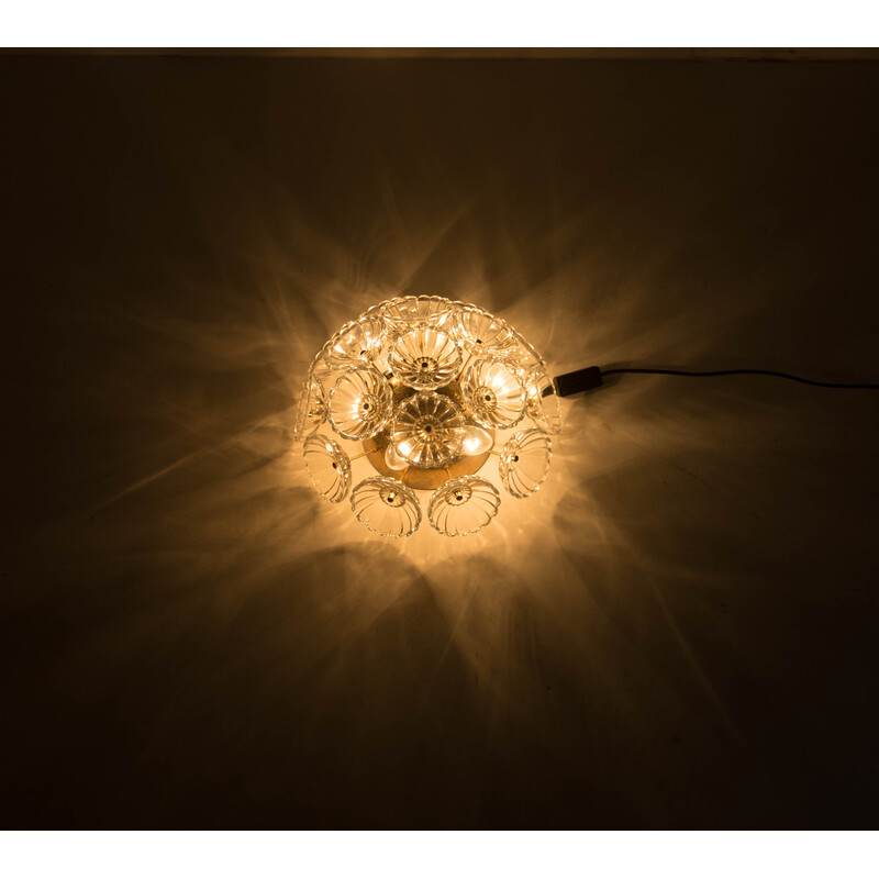 Lampada da parete vintage Dandelion di Veb, Germania 1960