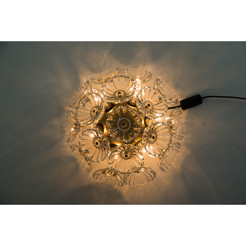 Lampada da parete vintage Dandelion di Veb, Germania 1960