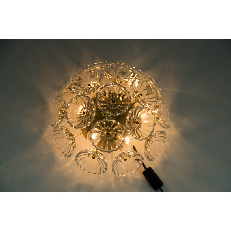 Vintage Dandelion wall lamp by Veb, Germany 1960s