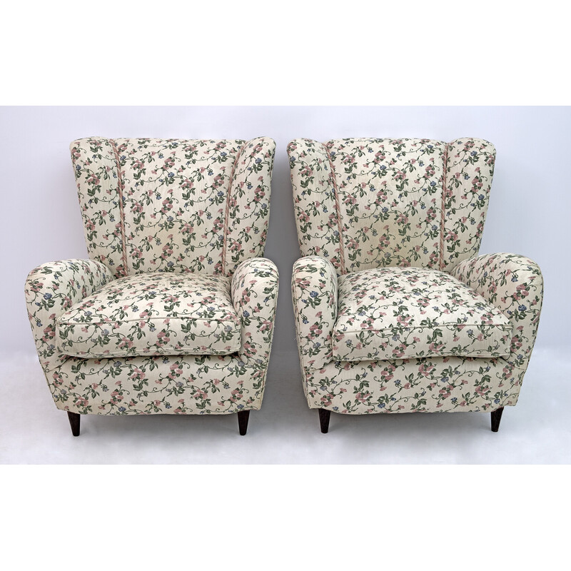 Pair of mid-century Italian armchairs by Paolo Buffa, 1950s
