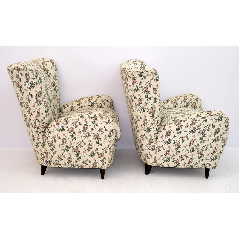 Pair of mid-century Italian armchairs by Paolo Buffa, 1950s