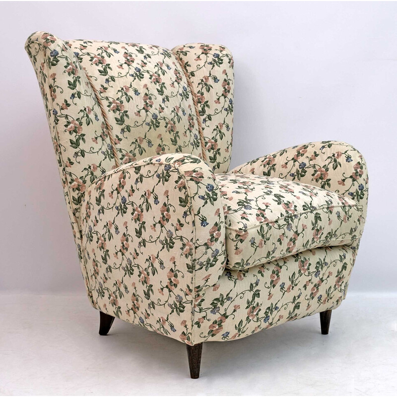 Paar italienische Sessel von Paolo Buffa aus der Mitte des Jahrhunderts, 1950er Jahre