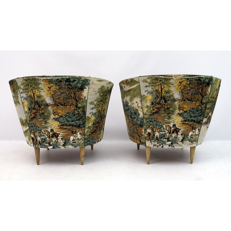 Pair of vintage Italian armchairs by Casa e Giardino, 1950s