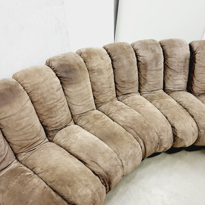 Vintage De Sede Ds600 snake sofa by Ueli Berger and Riva, 1970s