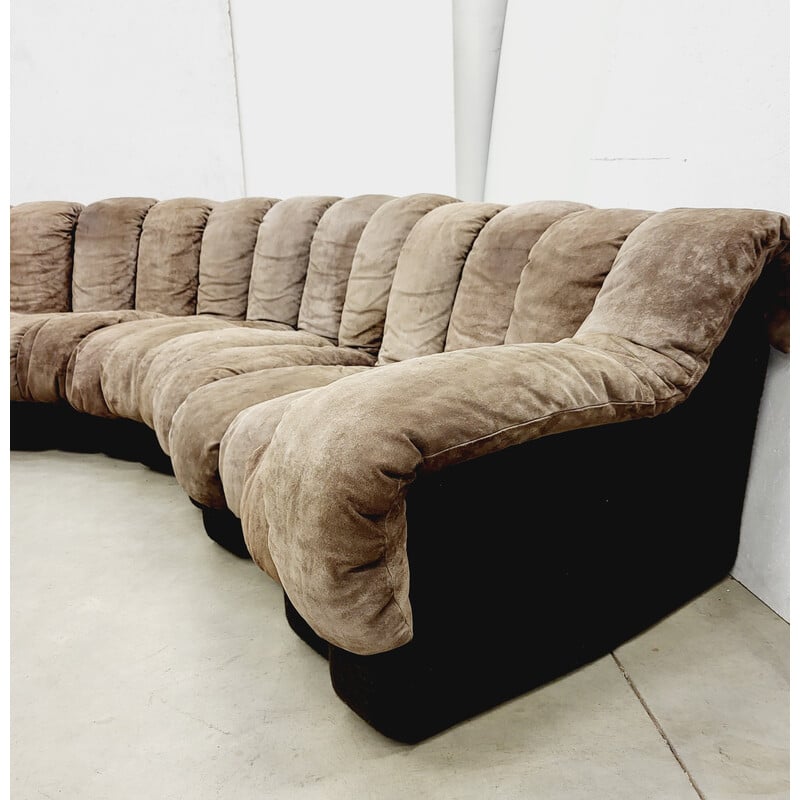 Vintage De Sede Ds600 snake sofa by Ueli Berger and Riva, 1970s