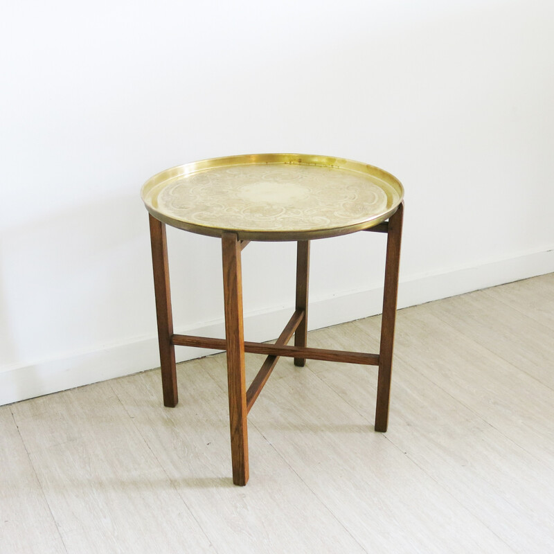 Small side table in brass - 1940s