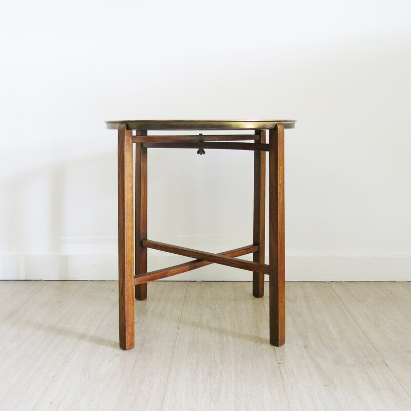 Petite table d'appoint en laiton - 1940