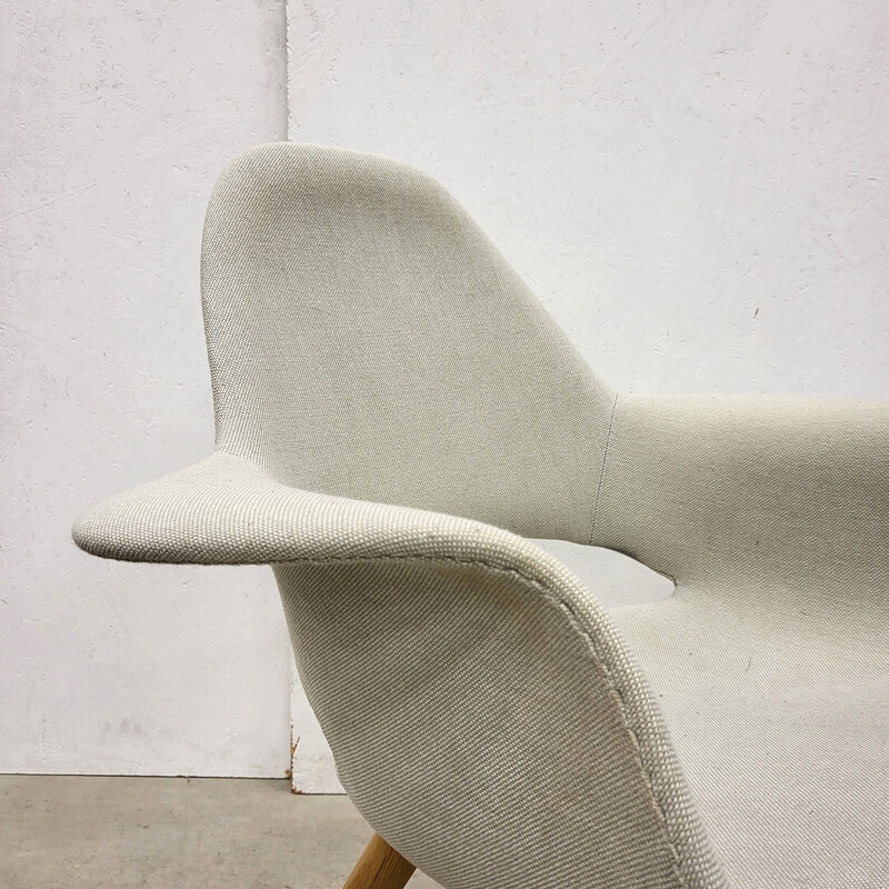 Set van 6 vintage Vitra Organic stoelen van Charles Eames en Eero Saarinen