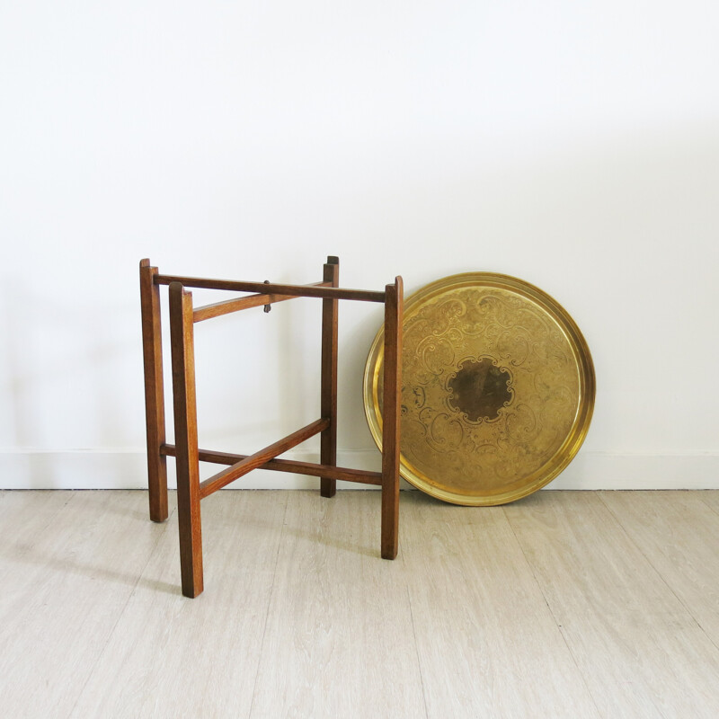 Small side table in brass - 1940s