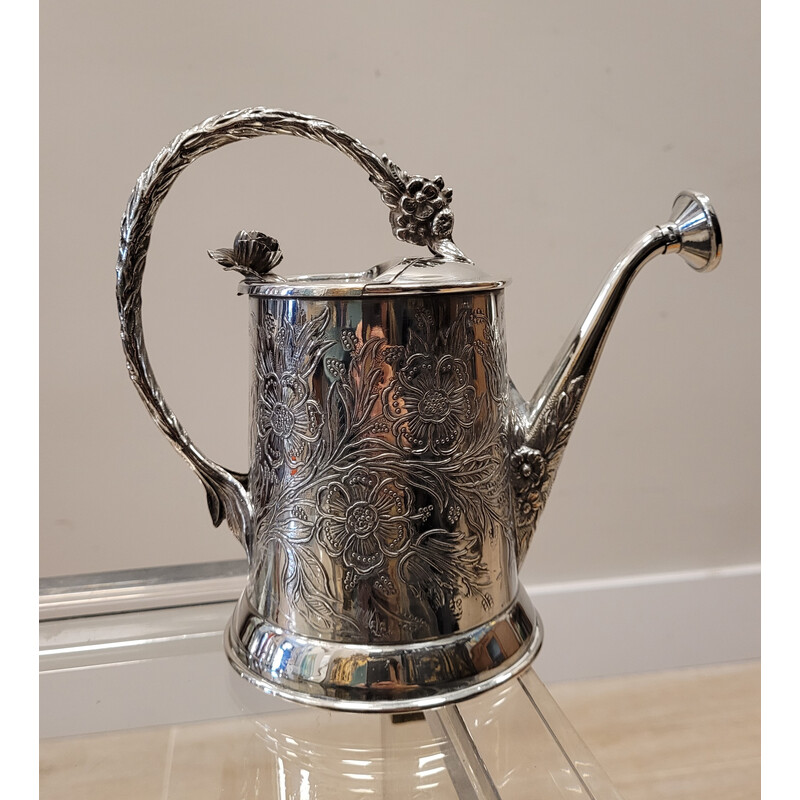 Vintage watering can in sterling silver