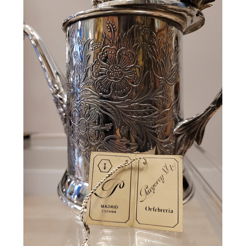 Vintage watering can in sterling silver