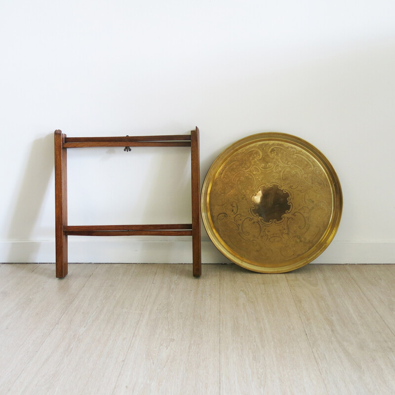 Small side table in brass - 1940s