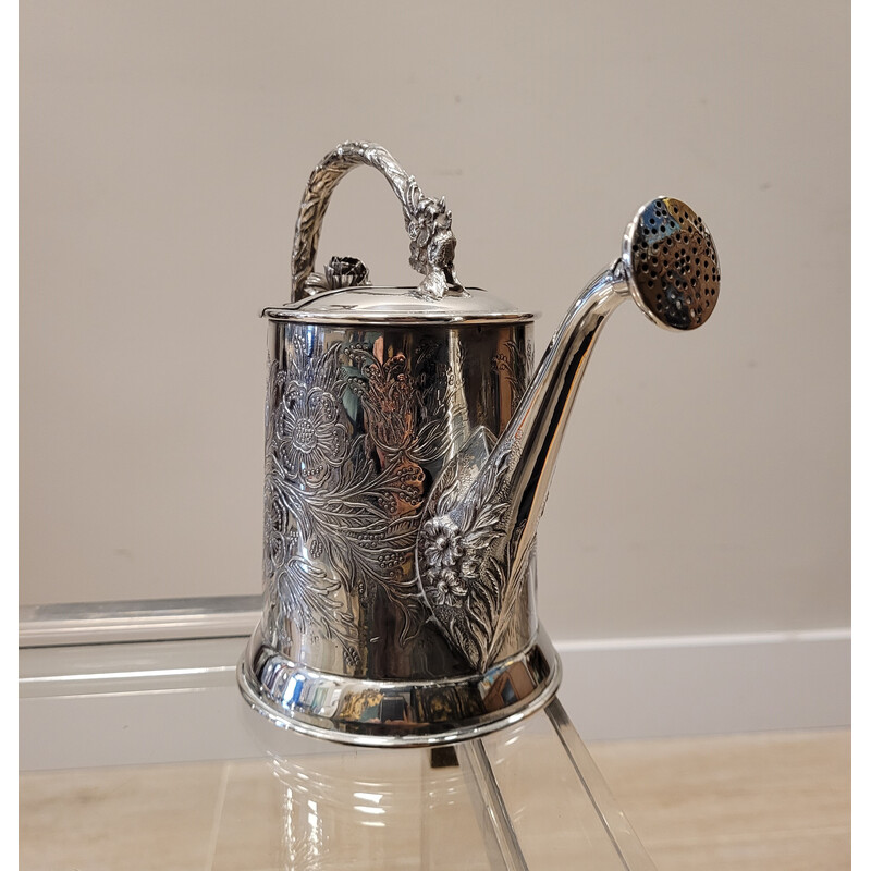 Vintage watering can in sterling silver