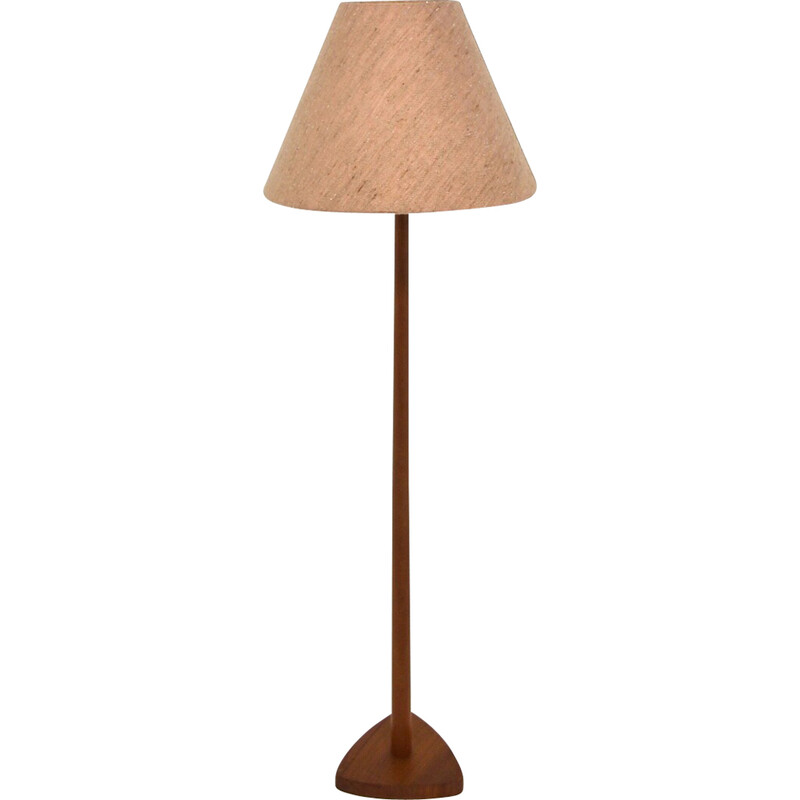 Scandinavische teakhouten vloerlamp, Zweden 1950