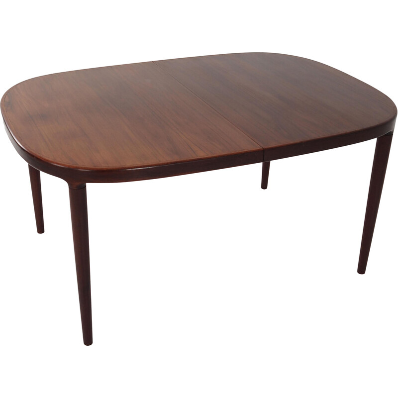 Vintage oval table with rosewood veneer, 1970s