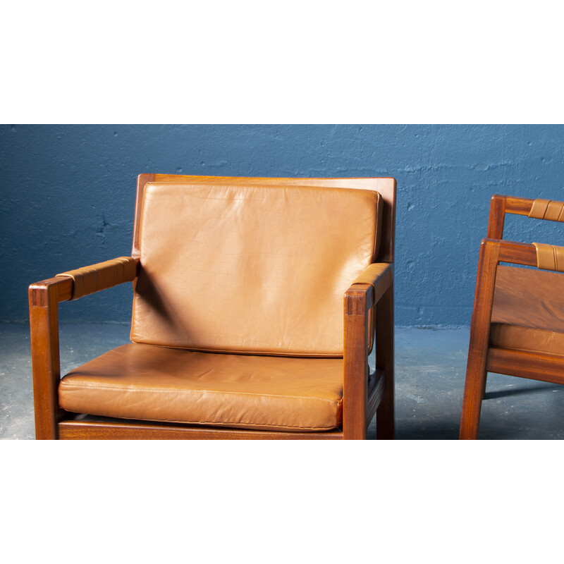 Pair of vintage Rialto armchairs by Carl Gustaf Hiort af Ornäs for Puunveisto Oy