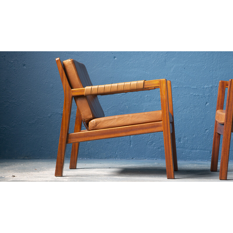 Paire de fauteuils vintage Rialto de Carl Gustaf Hiort af Ornäs pour  Puunveisto Oy