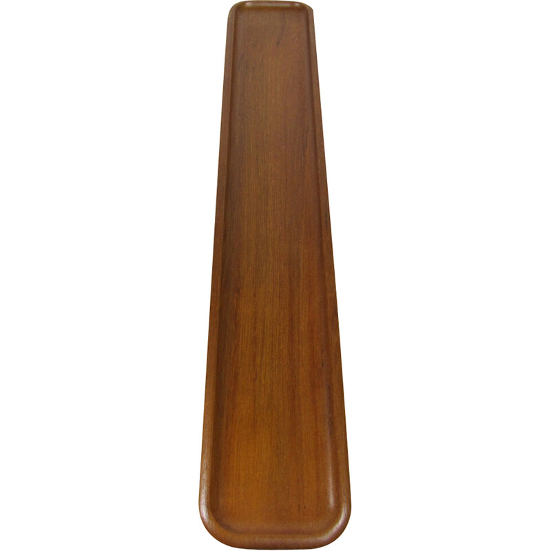 Vintage solid teak tray by Karl Holmberg, Sweden 1960