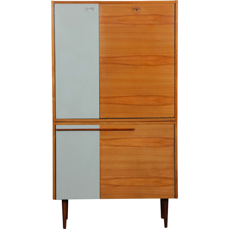 Vintage Czech wooden storage cabinet by Up Zavody, 1960s